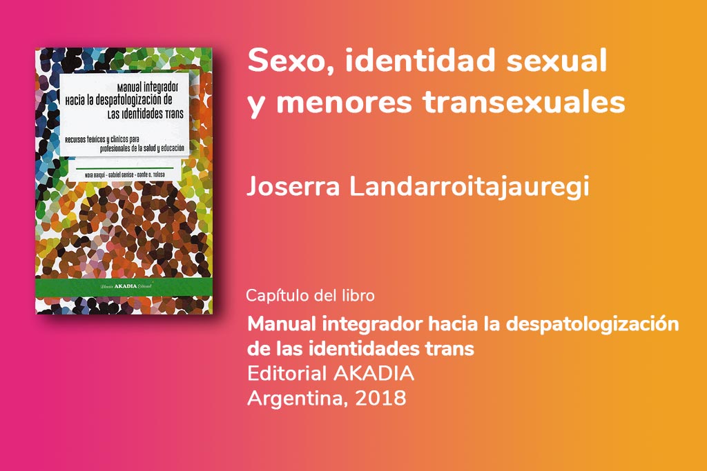 Sexo, identidad sexual y menores transexuales