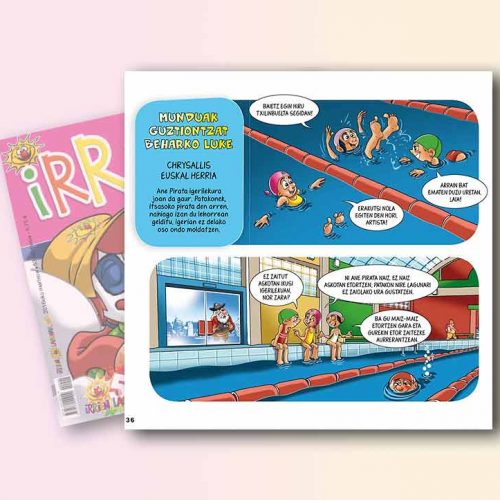 Munduak guztiontzat beharko luke. Igerilekuan.